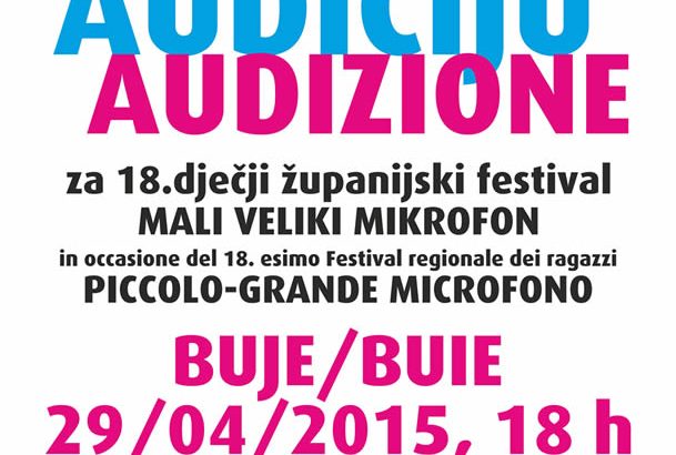 Audicija buje mali veliki mikrofon 29415