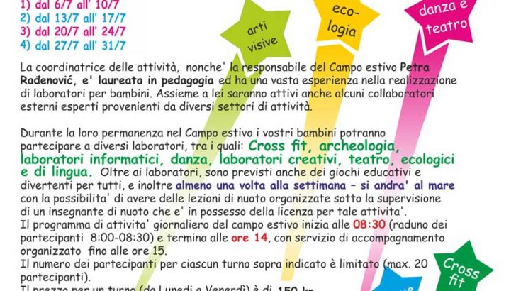 Campo estivo buie 2015