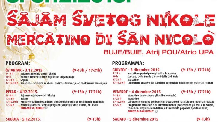 Sveti Nikola 2015 program 011215