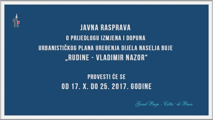 Javna rasprava rudine vladimir nazor buje