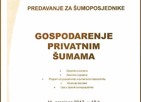 Predavanje gospodarenje privatnim sumama 221117