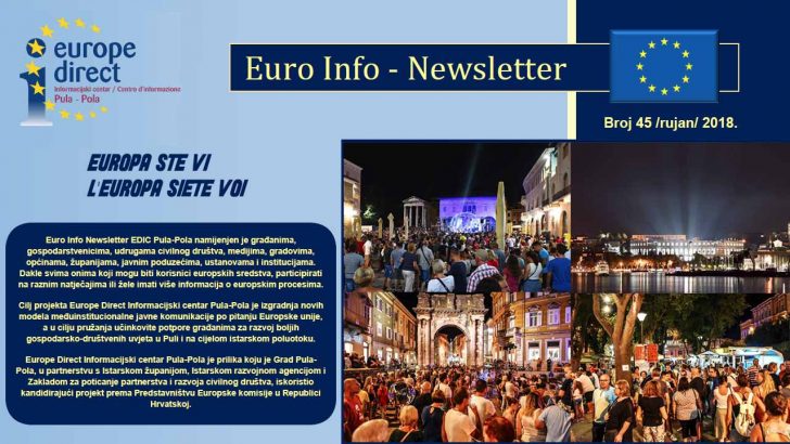 Euro Info Newsletter 45 hr rujan 2018