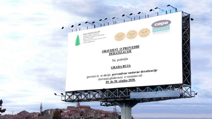 Obavijest deratizacija buje 2020