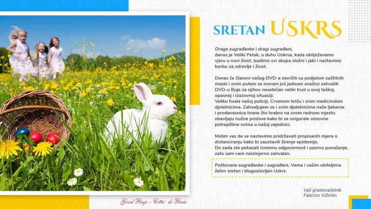 Sretan Uskrs 2020 Buje Buie 2