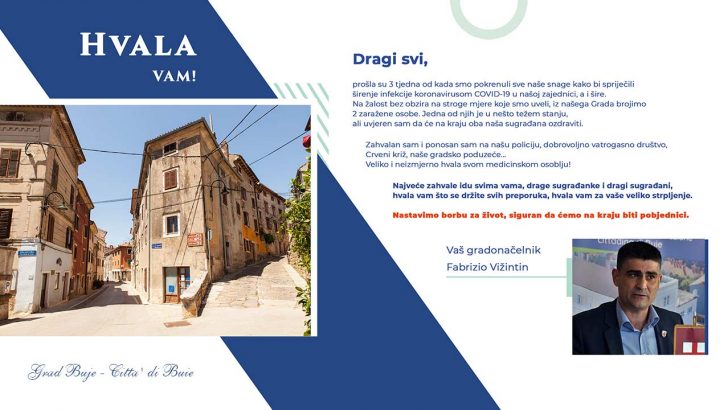 Zahvala gradonacelnika Grad Buje
