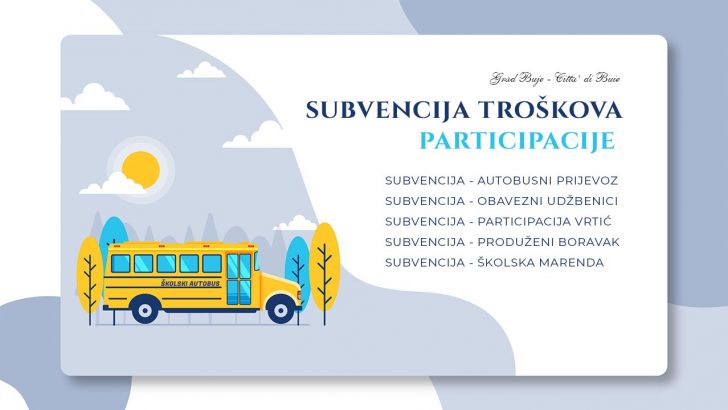 Subvencija participacije djecji vrtic buje