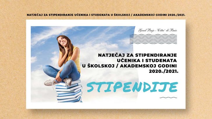 Natjecaj za stipendiranje ucenika 2021