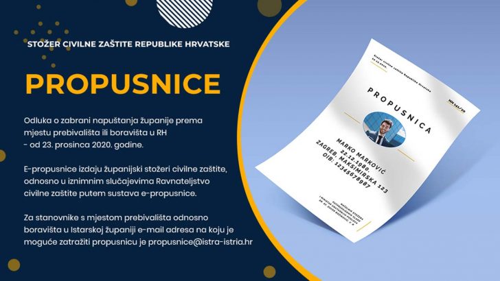 Odluka o zabrani napuštanja županije