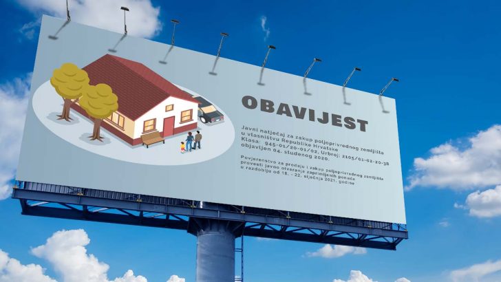 Nekretnine - obavijest