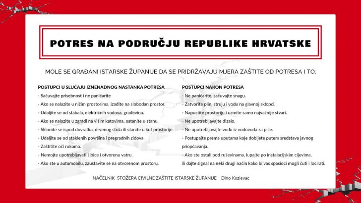 Potres na području Republike Hrvatske