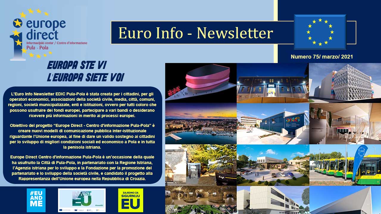 75. Euro Info Newsletter EDIC Pula-Pola, ožujak 2021.