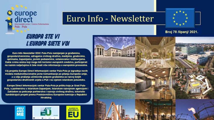 Euro Info Newsletter EDIC Pula-Pola, lipanj 2021. Broj 78
