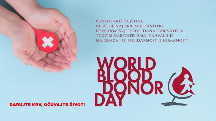 Svjetski dan darivatelja krvi: Darujte krv, očuvajte život!