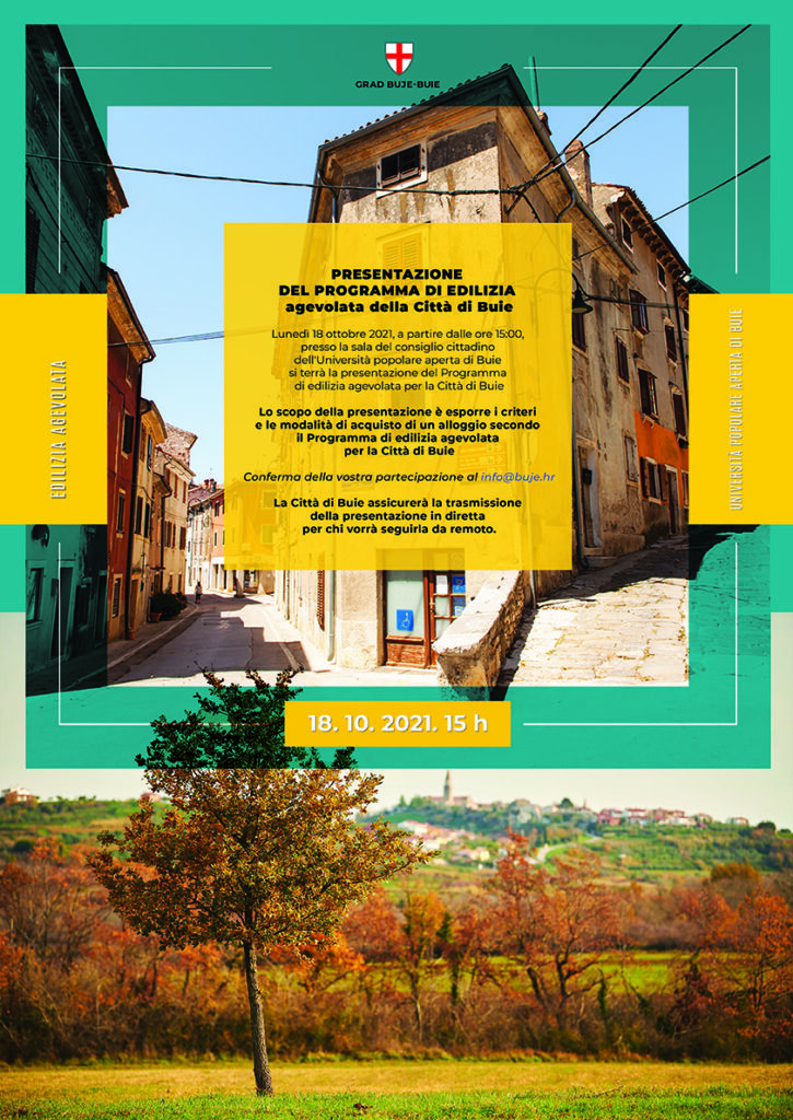 Presentazione del Programma di edilizia agevolata della Città di Buie