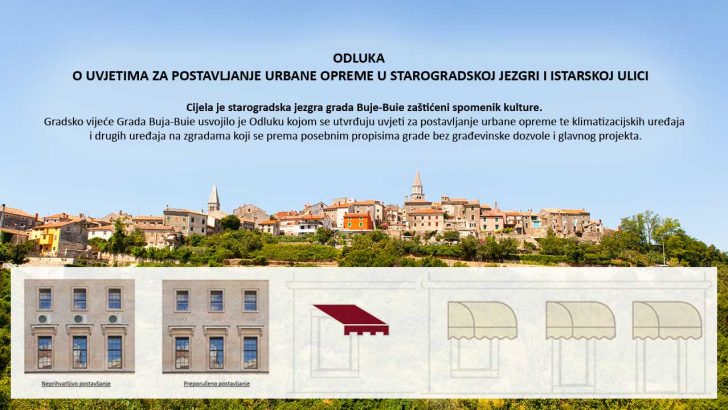 Odluka o uvjetima za postavljanje urbane opreme u starogradskoj jezgri i Istarskoj ulici