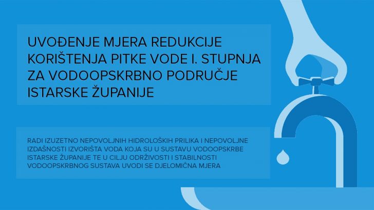 Uvođenje mjere redukcije korištenja pitke vode
