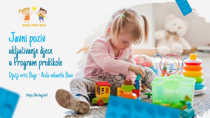 Javni poziv za uključivanje djece u Program predškole