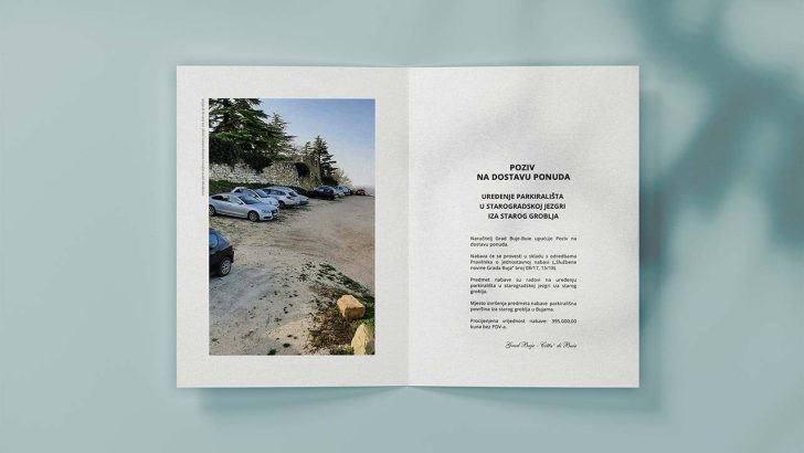 Poziv na dostavu ponuda za uređenje parkirališta u starogradskoj jezgri iza starog groblja u Bujama
