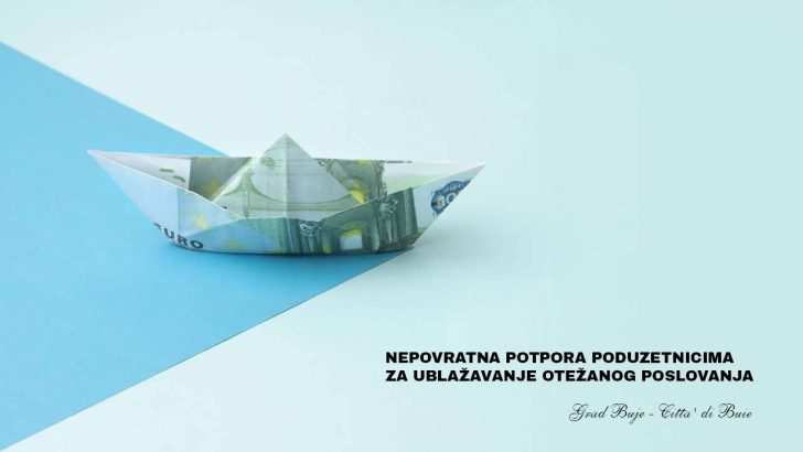 Nepovratna potpora poduzetnicima za ublažavanje otežanog poslovanja