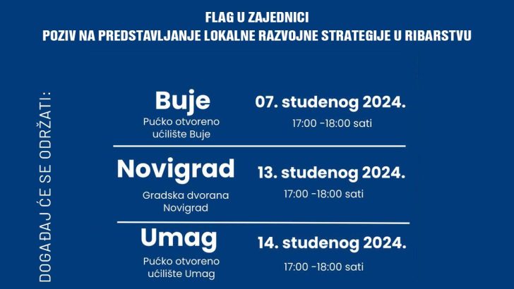 Poziv na Predstavljanje Lokalne razvojne strategije u ribarstvu