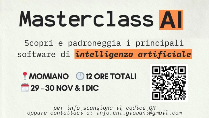 Masterclass o umjetnoj inteligenciji u Momjanu od 29. studenog do 1. prosinca