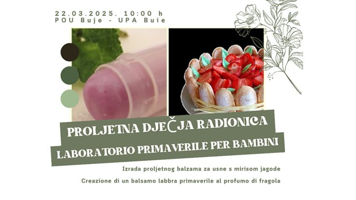 PROLJETNA DJEČJA RADIONI / LABORATORIO PRIMAVERILE PER BAMBINI