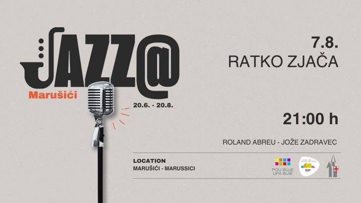 Jazz večer u Marušićima: Ratko Zjača i gosti 7. kolovoza