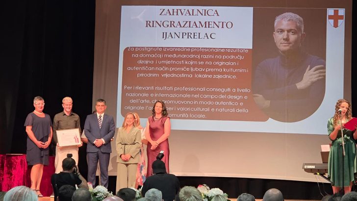 Zahvalnica Grada Buja dodijeljena Ijanu Prelcu