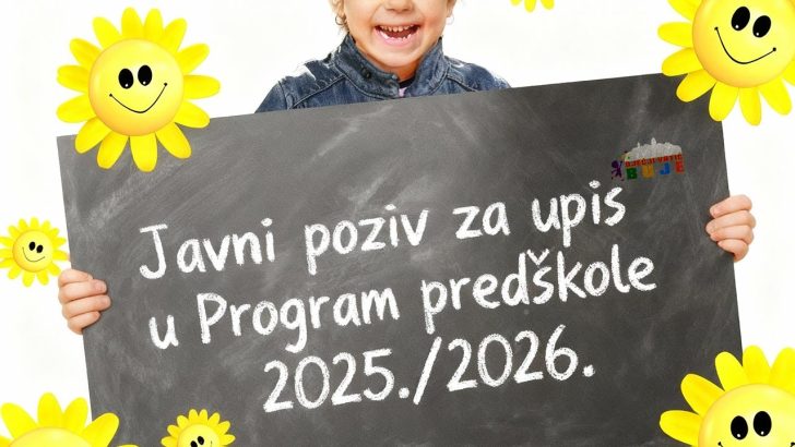 Javni poziv za upis u Program predškole 2025./2026.