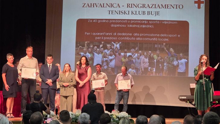 Tenis klub Buje dobitnik priznanja za 40 godina rada