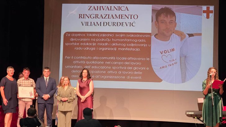 Grad Buje zahvalio Viliamu Đurđeviću za doprinos zajednici