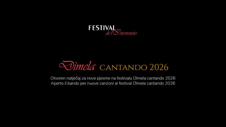 Otvoren natječaj za nove pjesme na festivalu Dìmela cantando 2026