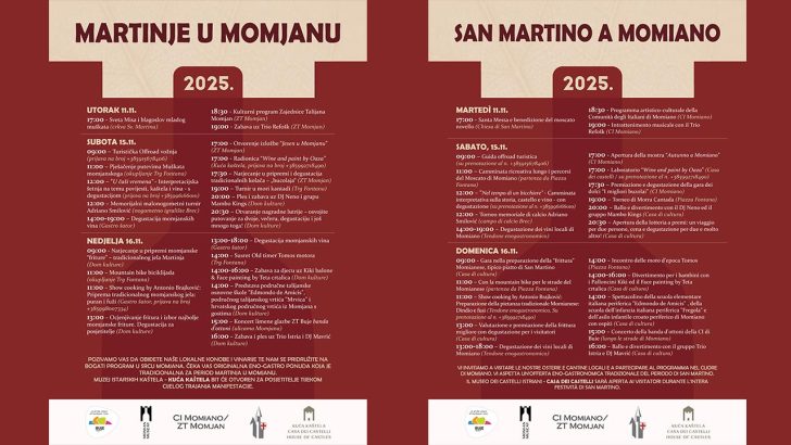 Martinje u Momjanu 2025. – Tradicija, vino i dobra zabava!