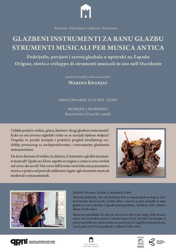 Stara glazbala: predavanje i izvedba Marina Kranjca