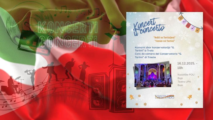 Božić s Tartinijem – božićni koncert Komornog zbora Konzervatorija G. Tartini iz Trsta