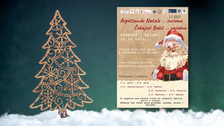Čekajući Božić zajedno – blagdanska večer pjesme i plesa u Bujama