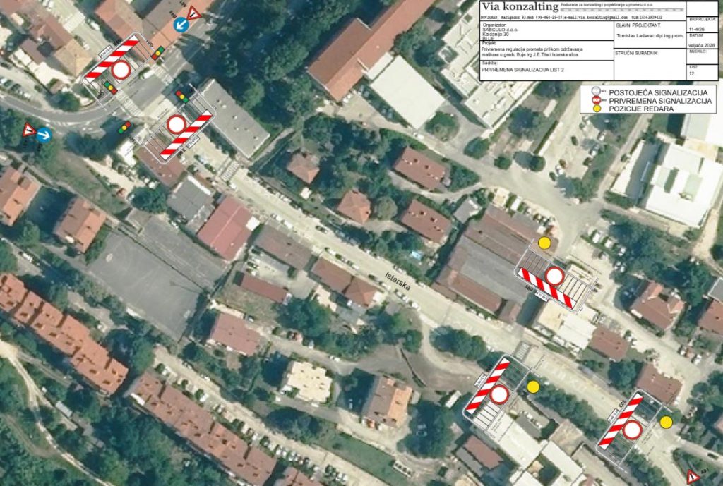 Obavijest – privremena regulacija prometa – 17.02.2026.