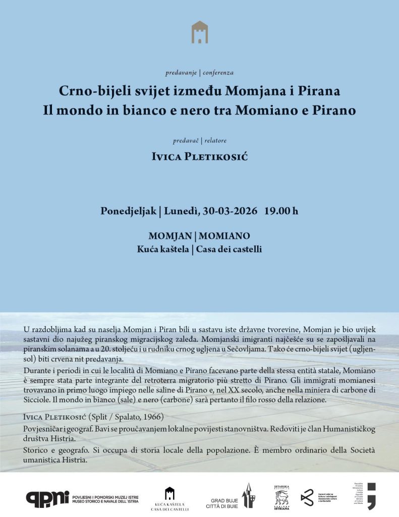 Predavanje | conferenza MOMJAN I PIRAN / MOMIANO E PIRANO