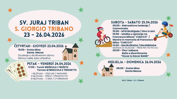 SV. JURAJ U TRIBANU – četverodnevna fešta tradicije i druženja