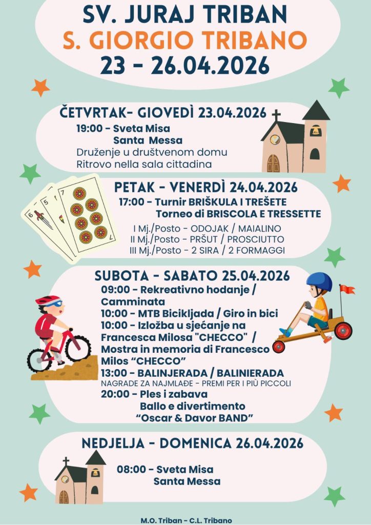 SV. JURAJ U TRIBANU – četverodnevna fešta tradicije i druženja