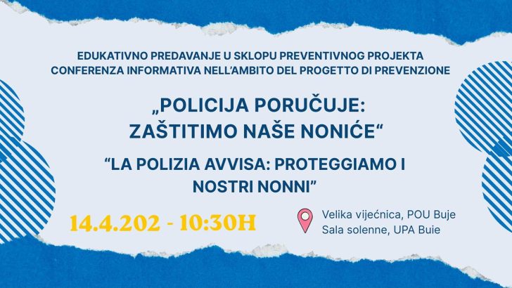 Edukativno predavanje o zaštiti starijih od prijevara