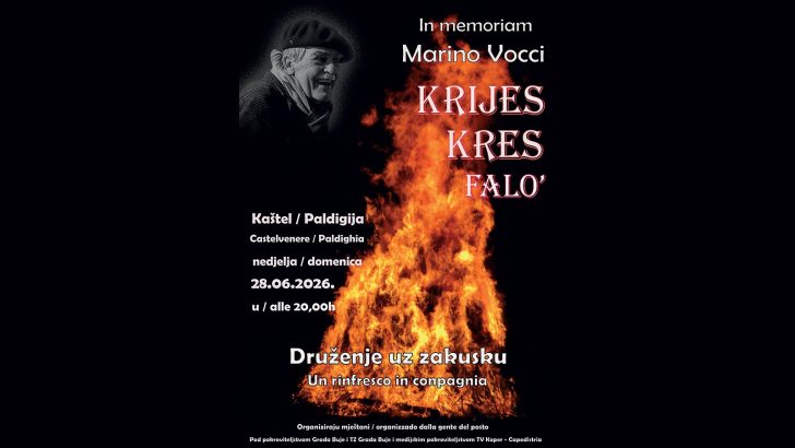 Tradicionalno paljenje krijesa u Paldigiji / Tradizionale accensione del falò a Paldighia