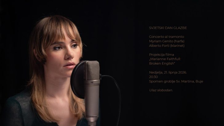 Svjetski dan glazbe u Bujama – koncert u suton i projekcija filma