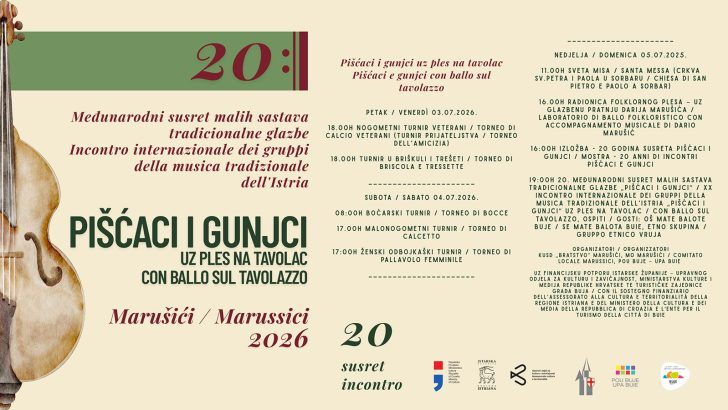 20. izdanje manifestacije „Pišćaci i gunjci uz ples na tavolac”