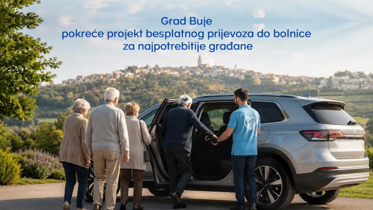 Grad Buje pokreće projekt besplatnog prijevoza do bolnice za najpotrebitije građane
