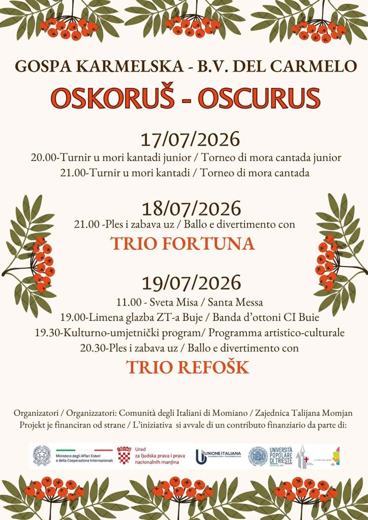 Oskoruš ovog vikenda slavi svoju tradicionalnu feštu