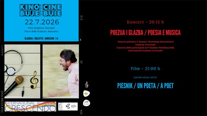 Kino Buje u Marušićima: koncert i film Pjesnik pod zvijezdama