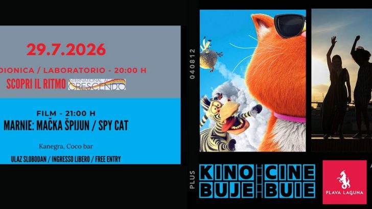 Kino Buje ponovno u Kanegri – Uhvati ritam i projekcija filma Spy Cat