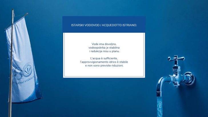 Vode ima dovoljno – redukcije u Istri nisu u planu
