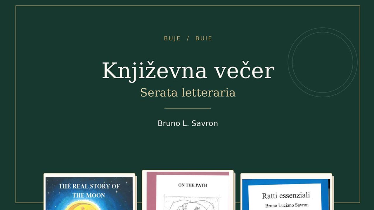 Bruno Savron predstavlja dvanaest knjiga u Bujama